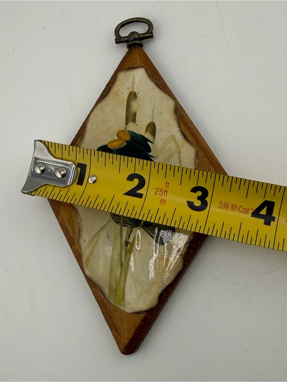 Vintage Handcrafted Bird Art Plaque -